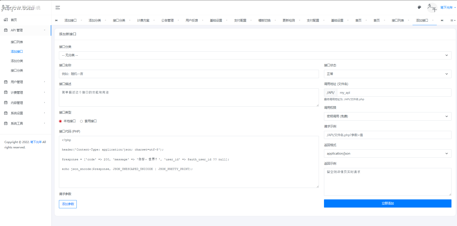 二开版API管理系统全开源发布
